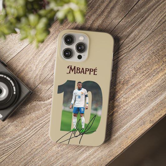 Kylian Mbappé #10 Signature iPhone Case – Premium Spigen Luxury Football Player Designer Phone Cover for iPhone 12, 13, 14, 15, 16 & 17 Series | Shockproof HD Printed Fan Edition Back Case