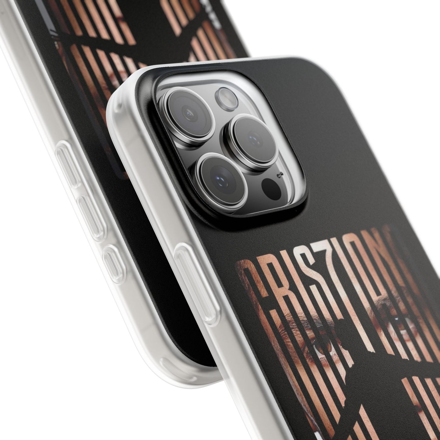 Spigen Luxury Cristiano Ronaldo CR7 Juventus iPhone Case (12–17 Series) – Iconic Celebration & Gold Accent Design