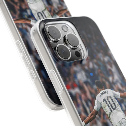 Spigen Luxury Kylian Mbappé #10 Stadium Celebration iPhone Case (12–17 Series) – Dynamic Fan Edition