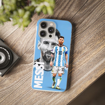 CoverStudio Premium Lionel Messi Argentina Printed Mobile Cover Case for iPhone 12, 13, 14, 15, 16 & 17 Series | New Stylish Aesthetic Football Fan Designer Back Cover | Shockproof Protective Case for Boys & Girls