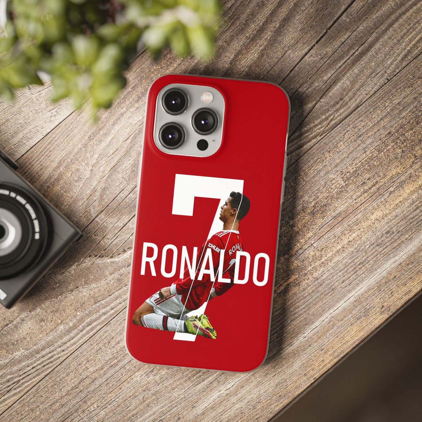 Cristiano Ronaldo #7 Artistic iPhone Case – Premium Spigen Luxury Shockproof Designer Phone Cover for Boys & Girls | Modern Aesthetic Fancy Printed Back Case for iPhone 12, 13, 14, 15, 16 & 17 Series