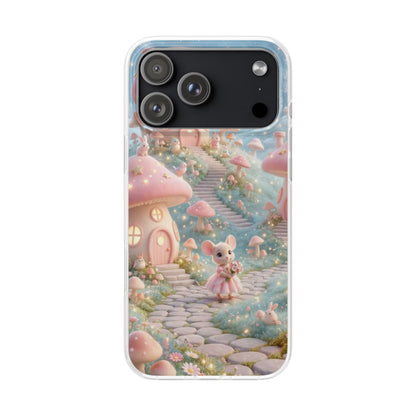 Fairy Mushroom Village iPhone Case – Premium Spigen Pro Luxury Aesthetic Designer Phone Cover for Girls & Women | Cute Fantasy Nature HD Printed Shockproof Max Series Back Case for iPhone 12, 13, 14, 15, 16 & 17 Series