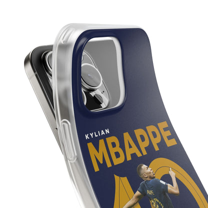 Spigen Luxury Kylian Mbappé Tribute Printed Iphone Cover Case for Boys $ Men | New Stylish Fancy Aesthetic Designer Back Cover | Premium Protective Shockproof Case for 12, 13, 14, 15, 16 & 17 Series