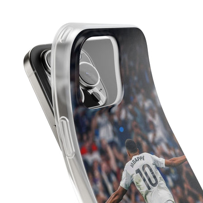 Spigen Luxury Kylian Mbappé #10 Stadium Celebration iPhone Case (12–17 Series) – Dynamic Fan Edition