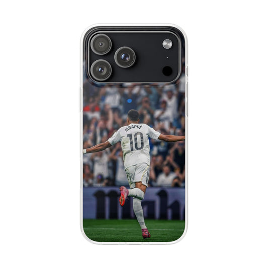 Spigen Luxury Kylian Mbappé #10 Stadium Celebration iPhone Case (12–17 Series) – Dynamic Fan Edition