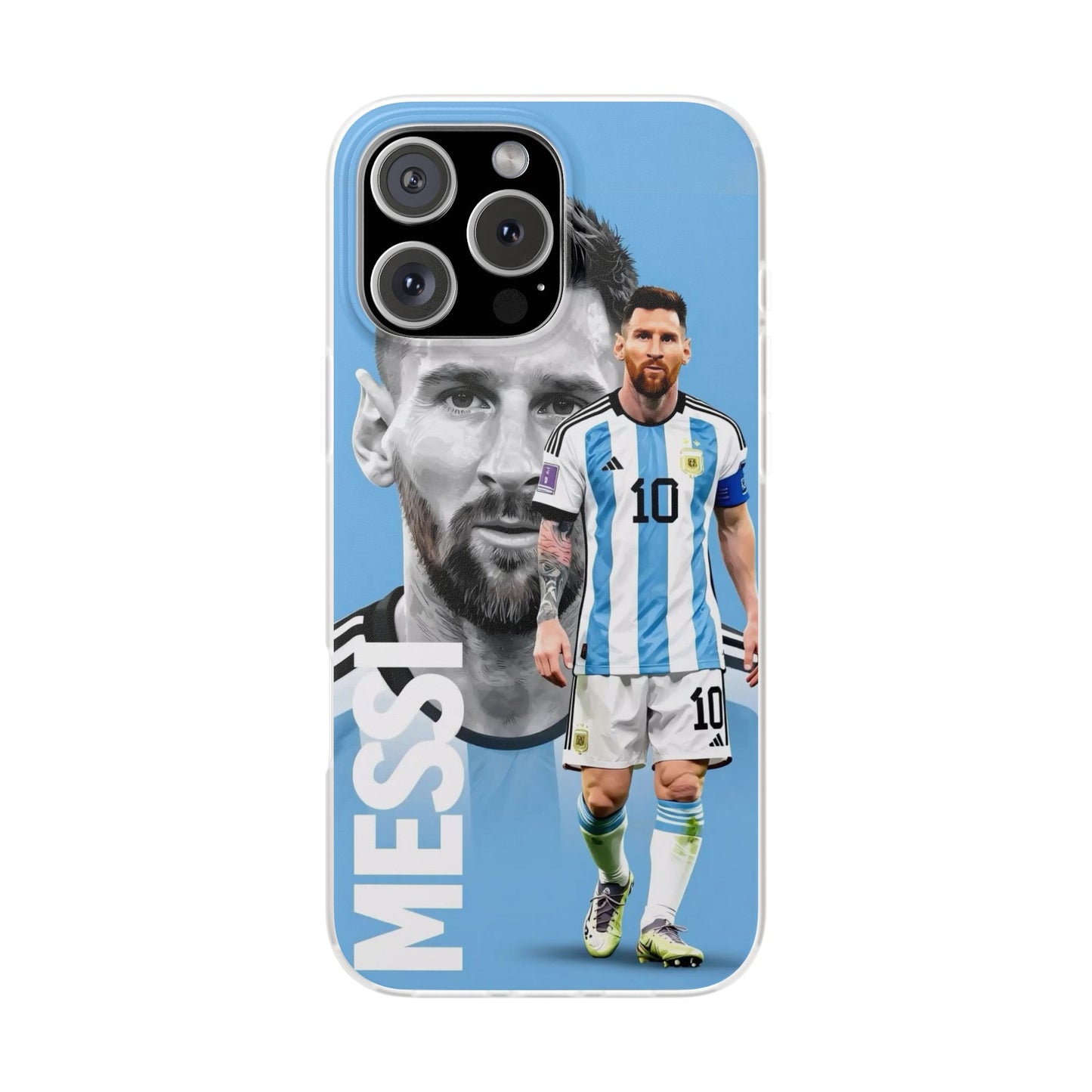 CoverStudio Premium Lionel Messi Argentina Printed Mobile Cover Case for iPhone 12, 13, 14, 15, 16 & 17 Series | New Stylish Aesthetic Football Fan Designer Back Cover | Shockproof Protective Case for Boys & Girls