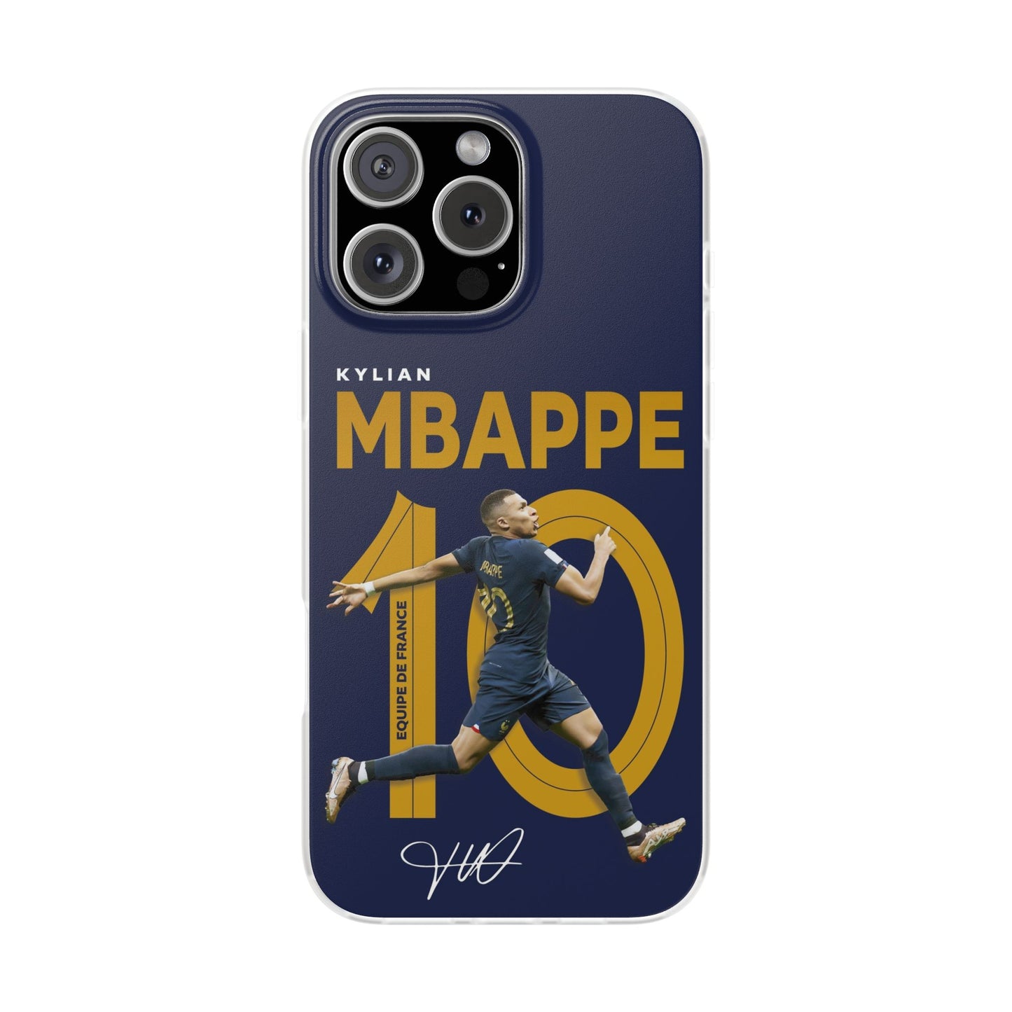 Spigen Luxury Kylian Mbappé Tribute Printed Iphone Cover Case for Boys $ Men | New Stylish Fancy Aesthetic Designer Back Cover | Premium Protective Shockproof Case for 12, 13, 14, 15, 16 & 17 Series