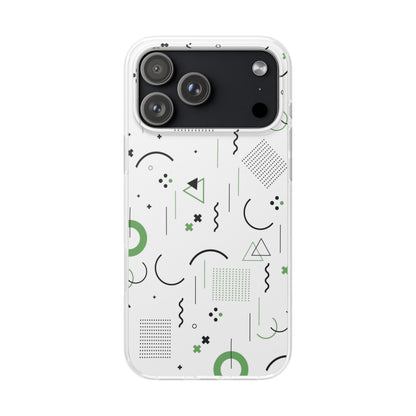 Geometric Pattern iPhone Case – Luxury Designer Phone Cover | Modern Stylish Aesthetic Shockproof Back Case for iPhone 12–17 Series