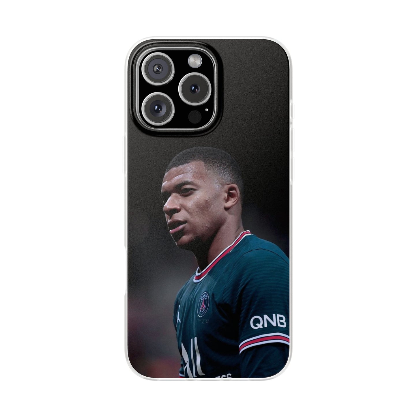 Kylian Mbappé PSG iPhone Case – Premium Paris Saint-Germain Fan Edition Spigen Luxury Football Player Designer Phone Cover for iPhone 12, 13, 14, 15, 16 & 17 Series | Shockproof HD Printed Back Case