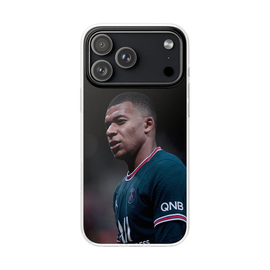 Kylian Mbappé PSG iPhone Case – Premium Paris Saint-Germain Fan Edition Spigen Luxury Football Player Designer Phone Cover for iPhone 12, 13, 14, 15, 16 & 17 Series | Shockproof HD Printed Back Case