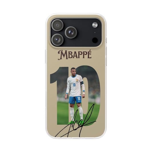 Kylian Mbappé #10 Signature iPhone Case – Premium Spigen Luxury Football Player Designer Phone Cover for iPhone 12, 13, 14, 15, 16 & 17 Series | Shockproof HD Printed Fan Edition Back Case