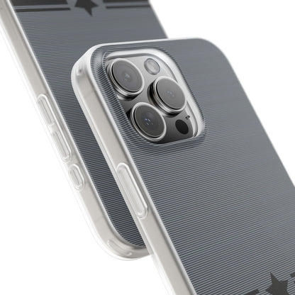 Matte Striped Star iPhone Case – Premium Spigen Luxury Designer Phone Cover for Boys & Men | Modern Stylish Aesthetic Fancy Shockproof Protective Back Case for iPhone 12, 13, 14, 15, 16 & 17 Series