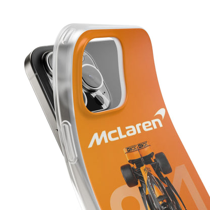 McLaren F1 Racing Car iPhone Case – Premium Spigen Luxury Designer Phone Cover for Boys & Men | Modern Stylish Aesthetic Fancy Shockproof Protective Back Case for iPhone 12, 13, 14, 15, 16 & 17 Series