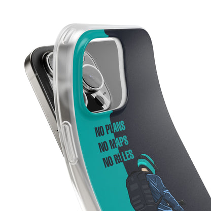 Motorcycle Biker Rider Quote Printed iPhone Case – Premium Sports Bike Designer Phone Cover for Men & Boys | Spigen Luxury Stylish Aesthetic Shockproof Protective Mobile Back Case for iPhone 12, 13, 14, 15, 16 & 17 Series