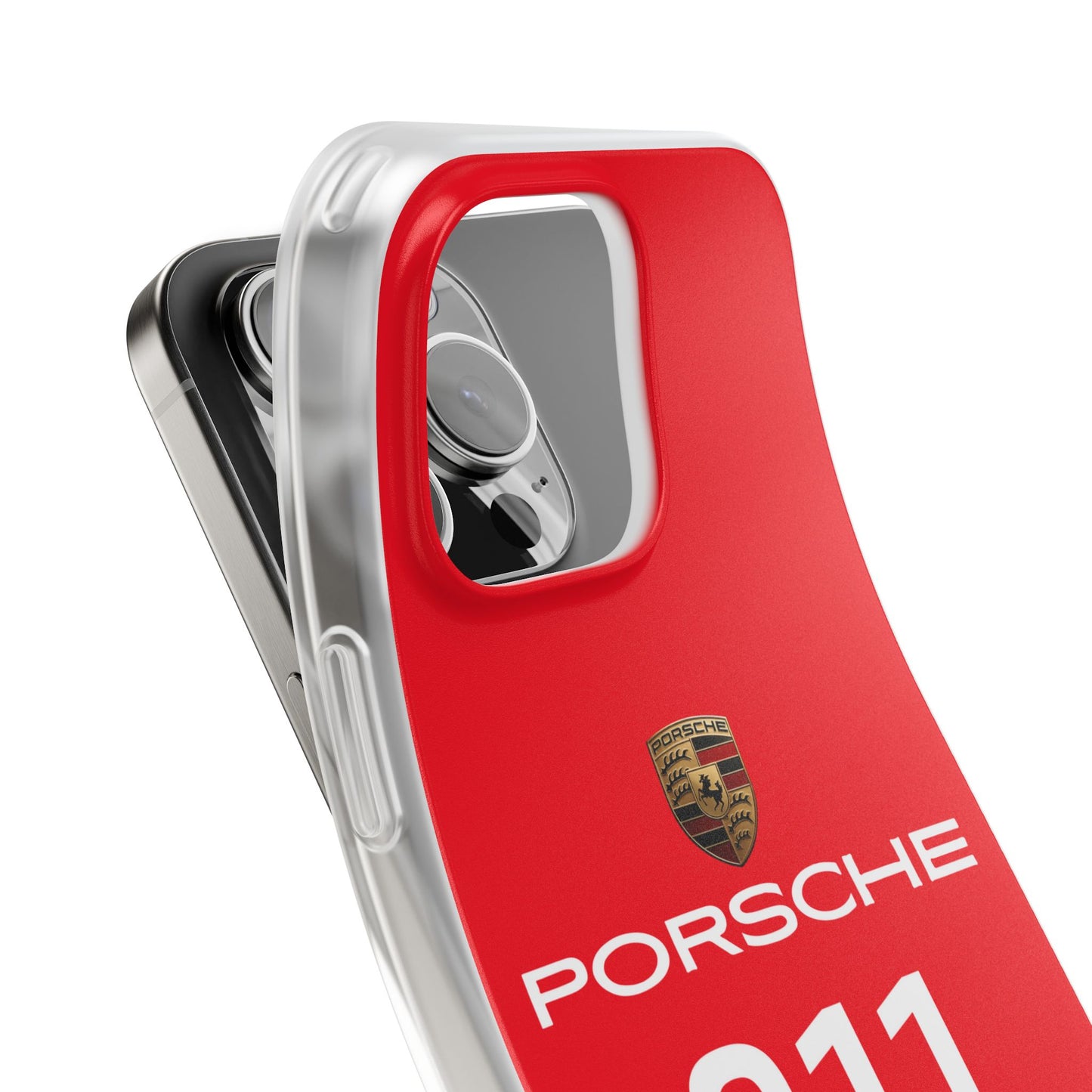 Porsche 911 Red Sports Car iPhone Case – Premium Luxury Sports Car Phone Cover for Boys & Girls | Spigen Stylish Aesthetic Designer Shockproof Protective Mobile Back Case for iPhone 12, 13, 14, 15, 16 & 17 Series