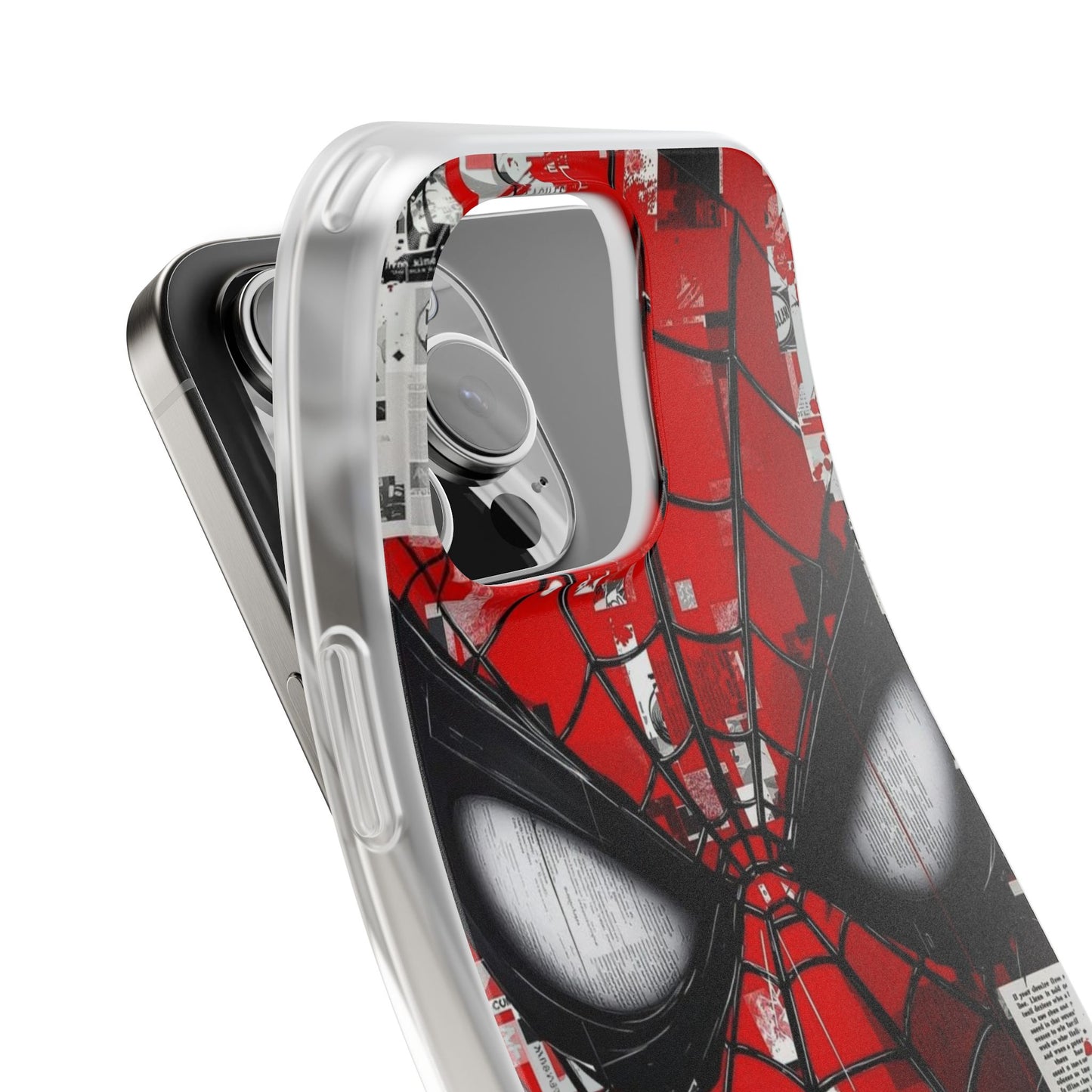SpiderMan Superhero Urban Art iPhone Case – Premium Spigen Luxury Designer Phone Cover for Boys & Girls | Stylish Aesthetic Fancy HD Printed Shockproof Max Series Back Case for iPhone 12, 13, 14, 15, 16 & 17 Series