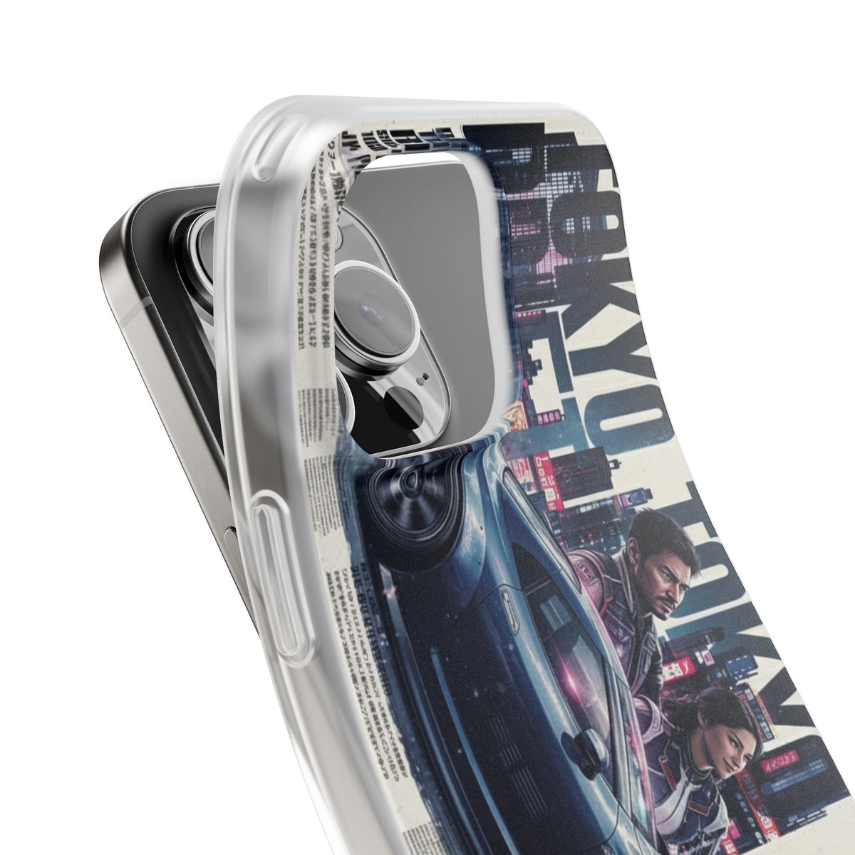Street Racing Car iPhone Case – Premium Luxury Designer Phone Cover | Stylish Aesthetic Shockproof Back Case for iPhone 12, 13, 14, 15, 16 & 17 Series