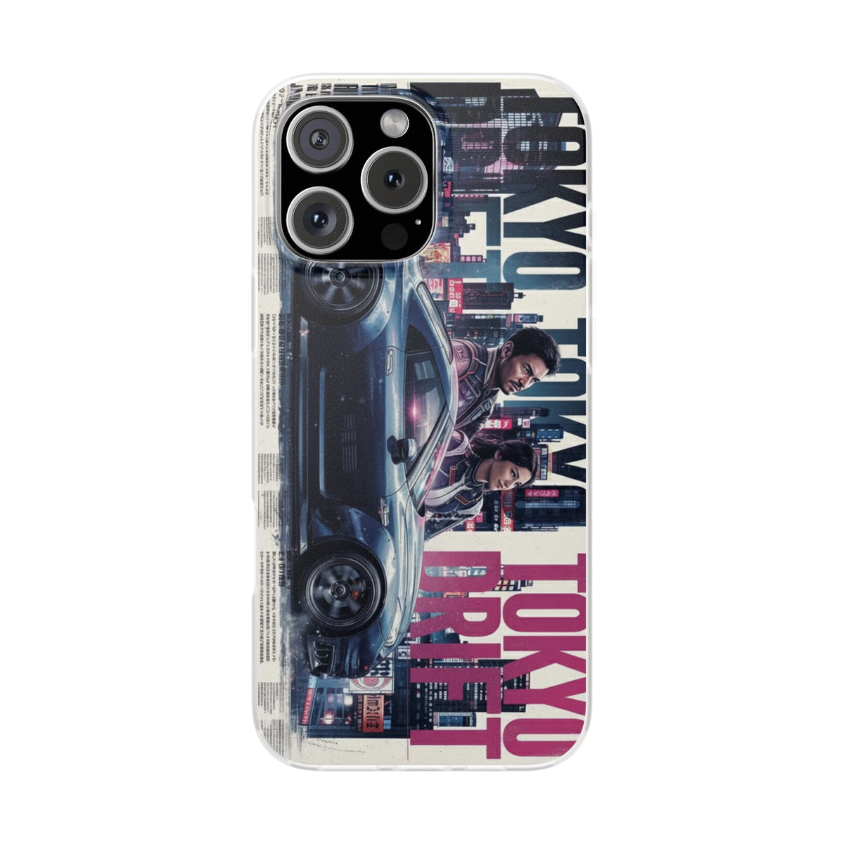 Street Racing Car iPhone Case – Premium Luxury Designer Phone Cover | Stylish Aesthetic Shockproof Back Case for iPhone 12, 13, 14, 15, 16 & 17 Series