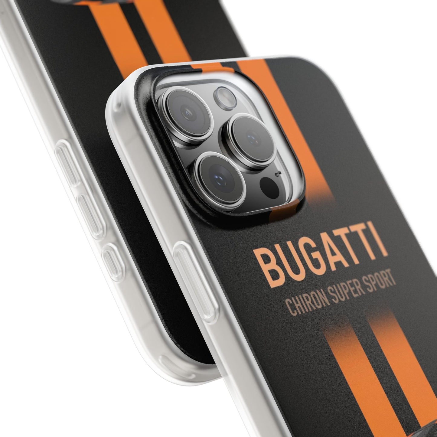 Bugatti Chiron Super Sport Printed Mobile Cover for iPhone – Luxury Sports Car Phone Case | Spigen Premium Stylish Aesthetic Designer Shockproof Protective Back Cover for Men & Boys | Compatible with iPhone 12, 13, 14, 15, 16 & 17 Series