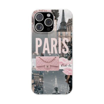 Spigen Luxury Paris Aesthetic Collage Printed Mobile Cover Case for Girls | New Stylish Fancy Aesthetic Fashion Designer Back Cover | Premium Protective Case 12 - 17 Series