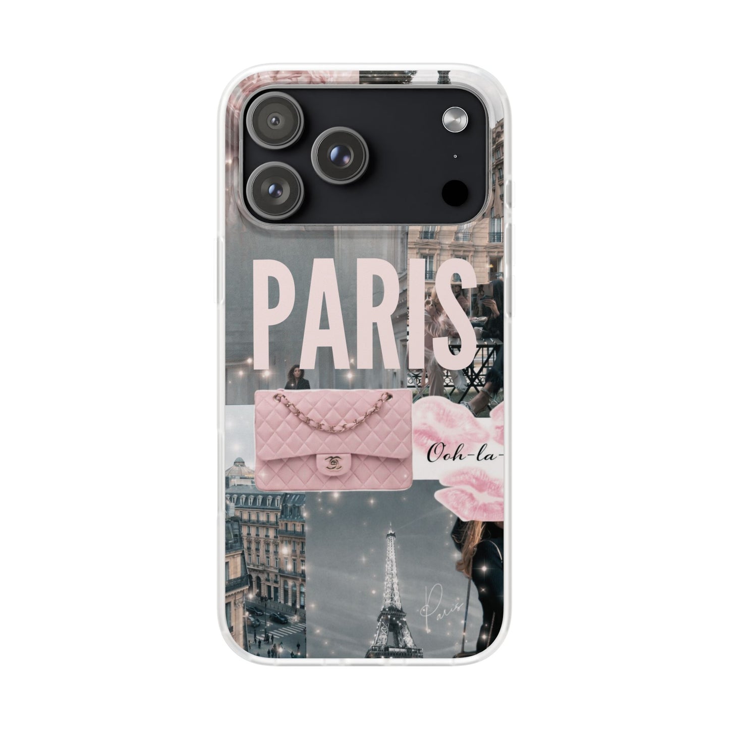 Spigen Luxury Paris Aesthetic Collage Printed Mobile Cover Case for Girls | New Stylish Fancy Aesthetic Fashion Designer Back Cover | Premium Protective Case 12 - 17 Series