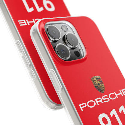 Porsche 911 Red Sports Car iPhone Case – Premium Luxury Sports Car Phone Cover for Boys & Girls | Spigen Stylish Aesthetic Designer Shockproof Protective Mobile Back Case for iPhone 12, 13, 14, 15, 16 & 17 Series